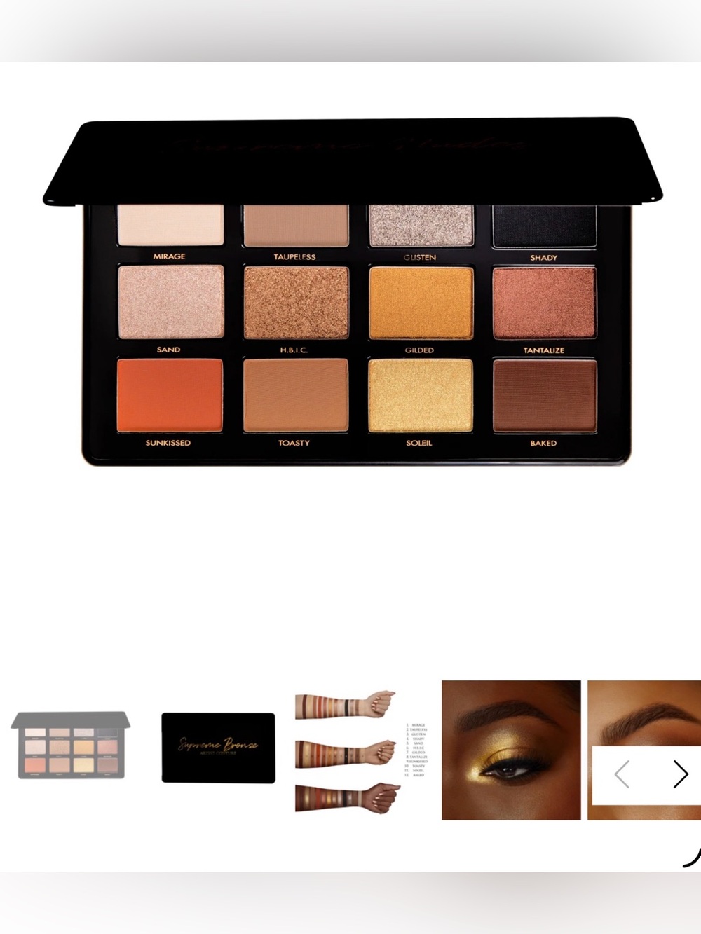 NWT Artist Couture Supreme Bronze Eyeshadow Palette